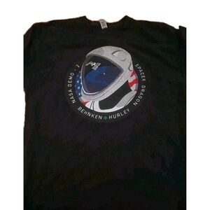 3 For $15 Sale NASA SpaceX Dragon Astronaut T-Shirt Black Mens XL
